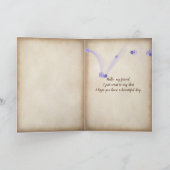 つぼのアジサイおよびアン女王のレースの花束 カード (内部)