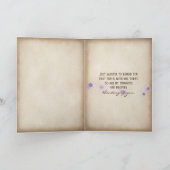 つぼのアジサイおよびアン女王のレースの花束 カード (内部)