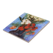 つぼのカーネーション他の花フィンセント・ファン・ゴッホ タイル (側面)