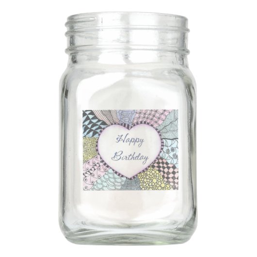 つぼのメーソンジャーのハッピーバースデー メイソンジャー (正面)