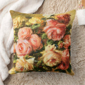 つぼのルノアールのファインアートのバラ クッション (ブランケット)