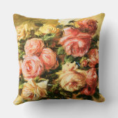 つぼのルノアールのファインアートのバラ クッション (裏面)