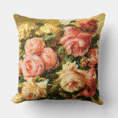 つぼのルノアールのファインアートのバラ クッション (正面)