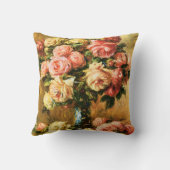 つぼのルノアールのファインアートのバラ クッション (裏面)