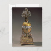 つぼの形のイースターエッグ シーズンポストカード (正面/裏面)