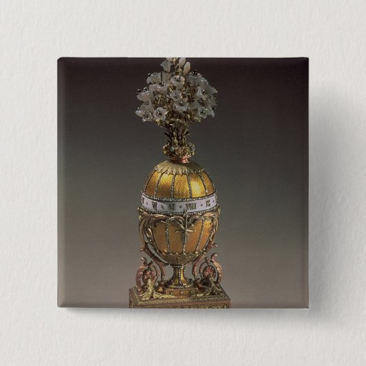 つぼの形のイースターエッグ 缶バッジ (正面)