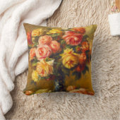 つぼの枕のルノアールのバラ クッション (ブランケット)