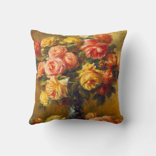 つぼの枕のルノアールのバラ クッション (裏面)