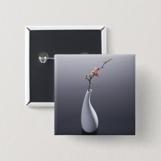 つぼの桜 缶バッジ (正面&裏面)