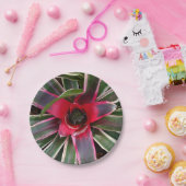 つぼの植物の紙皿 ペーパープレート (パーティー)