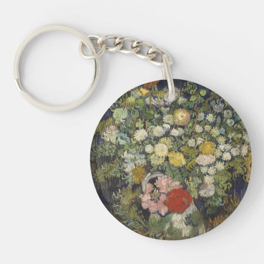 つぼの花のフィンセント・ファン・ゴッホ|の花束 キーホルダー (正面)