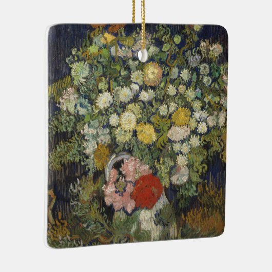 つぼの花のフィンセント・ファン・ゴッホ|の花束 セラミックオーナメント (右)