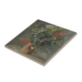 つぼの花、c.1866 タイル (側面)