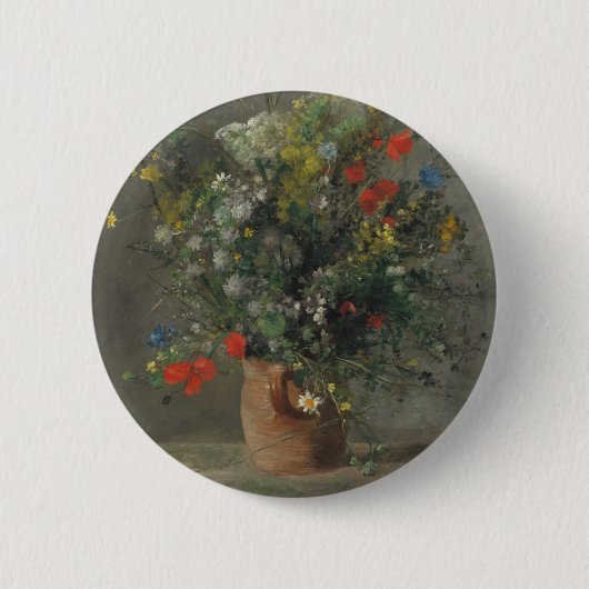 つぼの花、c.1866 缶バッジ (正面)
