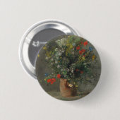 つぼの花、c.1866 缶バッジ (正面&裏面)