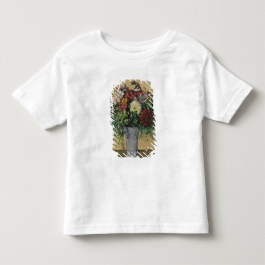 つぼの花、c.187のポールセザンヌ|の花束 トドラーTシャツ (正面)