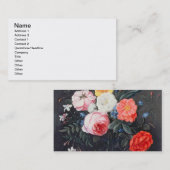 つぼ1661年の花のT32511静物画(見て下さい 名刺 (正面/裏面)