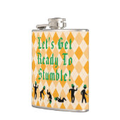 つまずく準備をしよう! セントパトリックの日 フラスク (左)