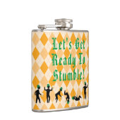 つまずく準備をしよう! セントパトリックの日 フラスク (右)