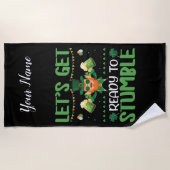 つまずく準備をしよう ビーチタオル (正面)