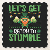 つまずく準備をしよう ペーパーコースター (正面)