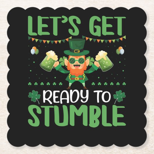 つまずく準備をしよう ペーパーコースター (正面)