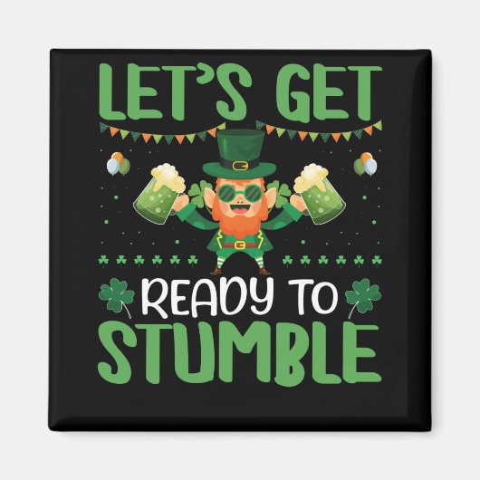 つまずく準備をしよう マグネット (正面)