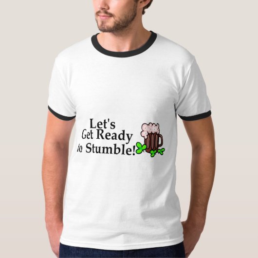 つまずく準備をするために割り当てます Tシャツ (正面)