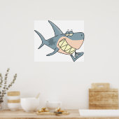 つまようじポスターを使ったサメ ポスター (キッチン)