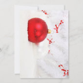 つまらないもののChrismasの赤いパーティの招待状 招待状 (裏面)