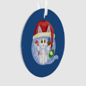 つまらないもの猫のクリスマス オーナメント (正面)