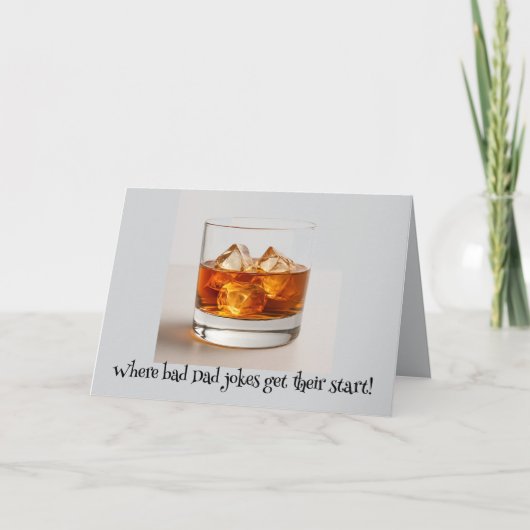 「つまらない冗談をそのまま」　父の日 サンキューカード (正面)