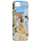 つまらない子ネコのiPhone SEおよびiPhone 5/5sの箱を浜に引き上げて下さい Case-Mate iPhoneケース (裏面/右)