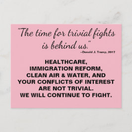 つまらない戦いのためのトランプの時間は抵抗オーバー ポストカード