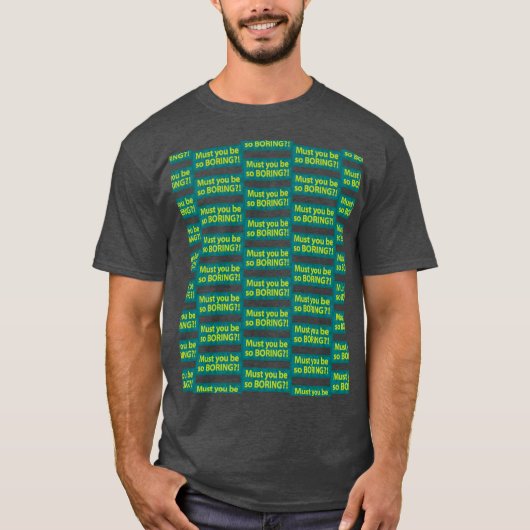 つまんないでしょ？グリッド Tシャツ (正面)
