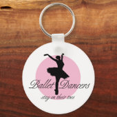 つま先で（バレエ） キーホルダー (正面)