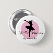 つま先で（バレエ） 缶バッジ (正面&裏面)