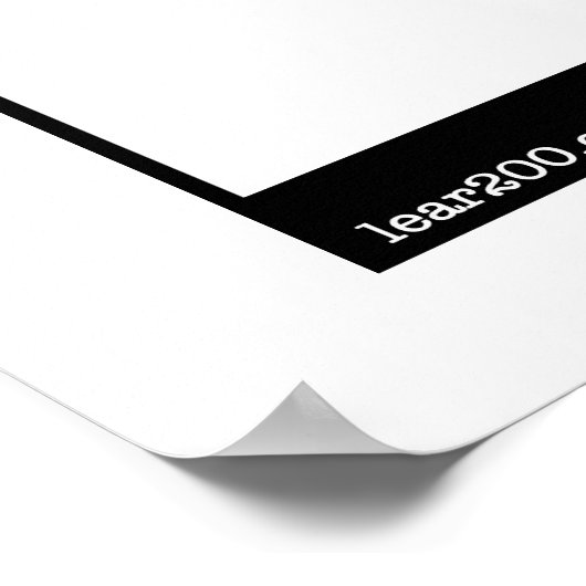 つま先のない小石 ポスター (角)