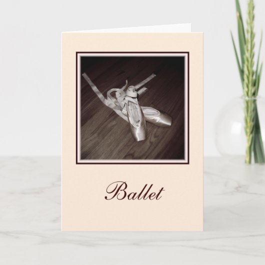 'つま先の靴'グリーティ空白のングカード カード (正面)