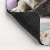 つま先を噛み切った後で無垢に見えるプグ マウスパッド (コーナー)