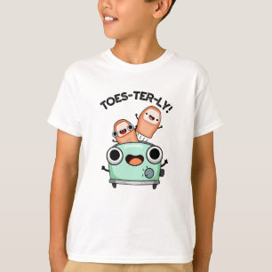 つま先を指おもしろい張るパン Tシャツ