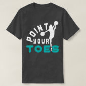 つま先を指す2 Tシャツ (デザイン正面)