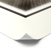 'つま先シューズ'パネルプリント(セピア) ポスター (角)