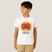 つま先パンおもしろい入りトマト Tシャツ (正面フル)
