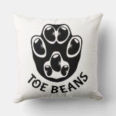 つま先豆 – 黒豆 クッション (裏面)