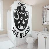 つま先豆 – 黒豆 シャワーカーテン (インサイチュ)