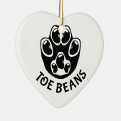 つま先豆 – 黒豆 セラミックオーナメント (右)
