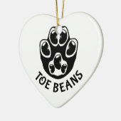 つま先豆 – 黒豆 セラミックオーナメント (左)