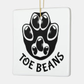 つま先豆 – 黒豆 セラミックオーナメント (左)