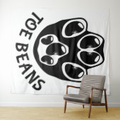 つま先豆 – 黒豆 タペストリー (インサイチュ(横))